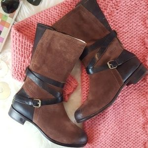 Ugg Deanna mid-calf brown suede leather boot NIB 5